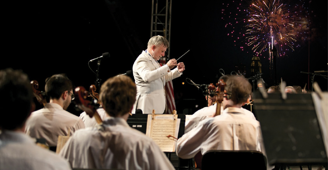Orchestra and Fireworks