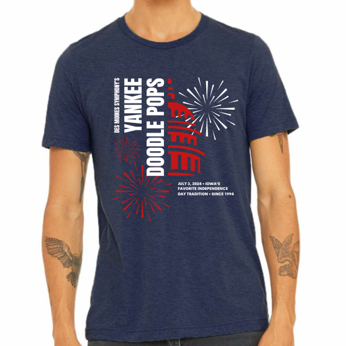Limited Edition Yankee Doodle Pops Tee 2024 Des Moines Symphony