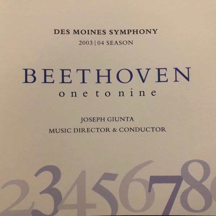 Multi-disc CD: Des Moines Symphony performs all nine Beethoven Symphonies